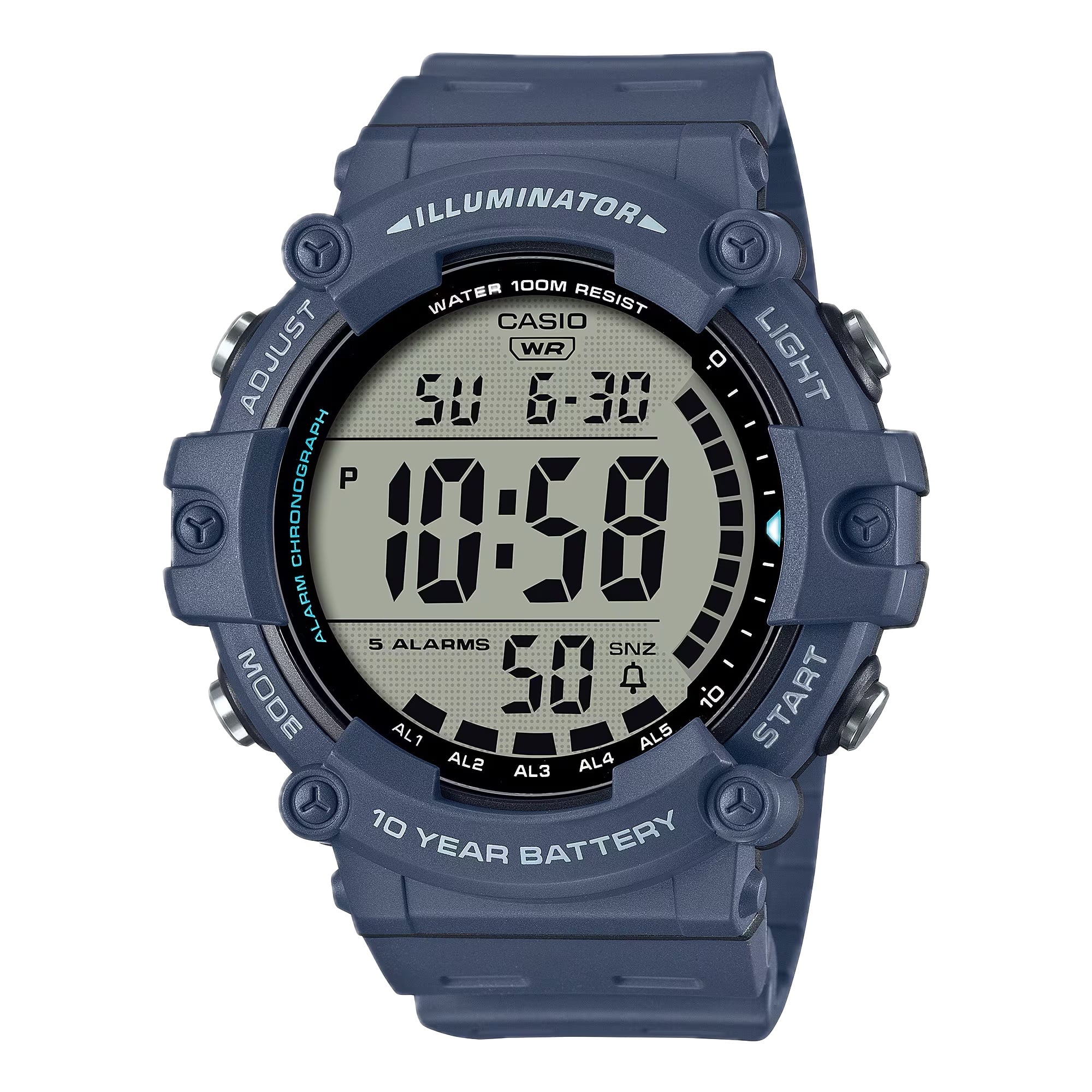 Casio - Men’s Digital Sport Watch With Strap - AE-1500WH-2AV - Blue