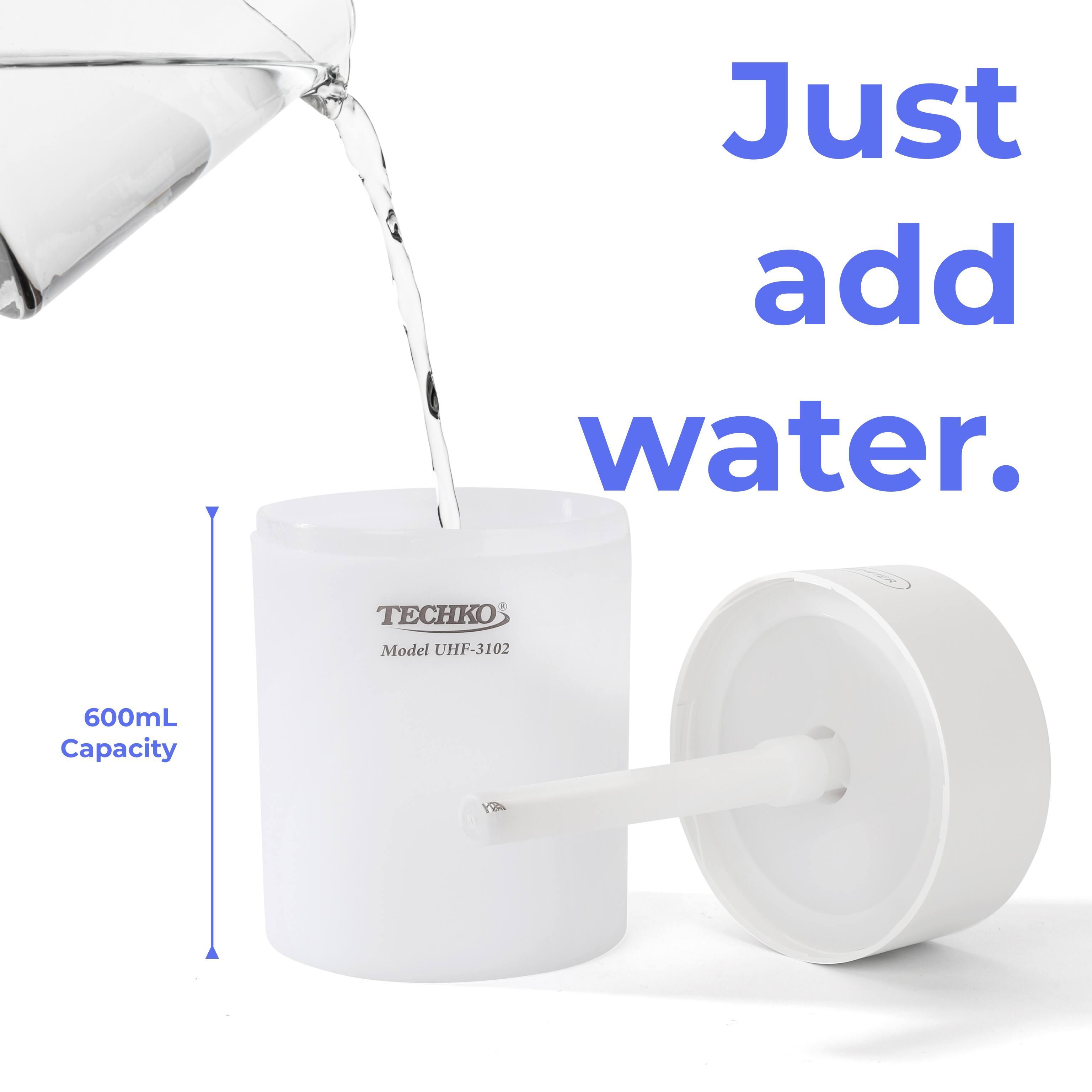 Just add water. 1 TC Model UHF-3102 600mL Capacity