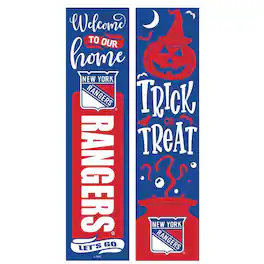 Evergreen Enterprises - New York Rangers 47" Double Sided Halloween Leaner Fan Sign - Multicolor