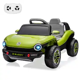 Jojoka - Licensed Volkswagen Kids Electric Vehicle 12V Ride-On Toy with Remote Control - Green