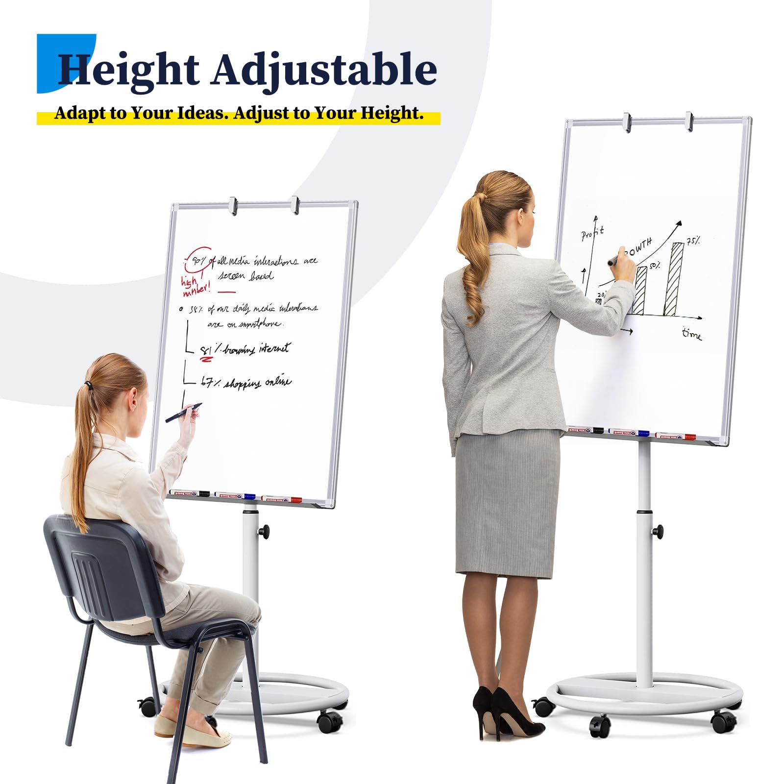 Height Adjustable  
Adapt to Your Ideas. Adjust to Your Height.