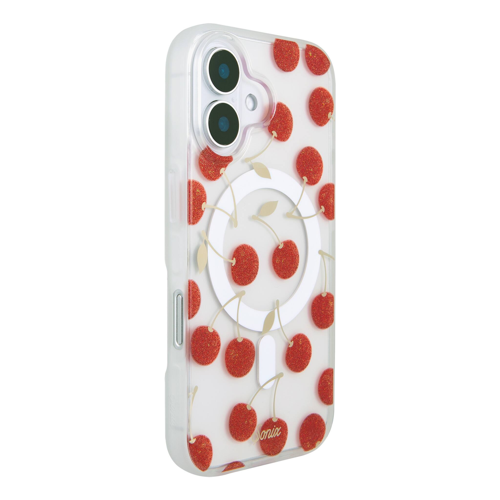 Angle. Sonix - iPhone 16 Case Cherry On Top - Red.