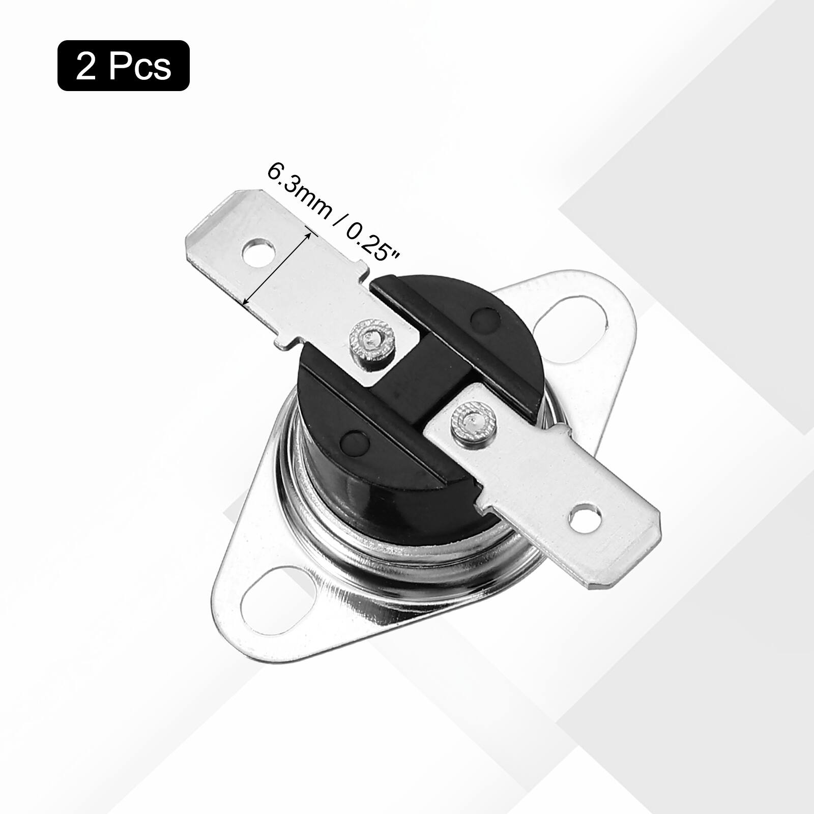 2 Pcs 6.3mm / 0.25"