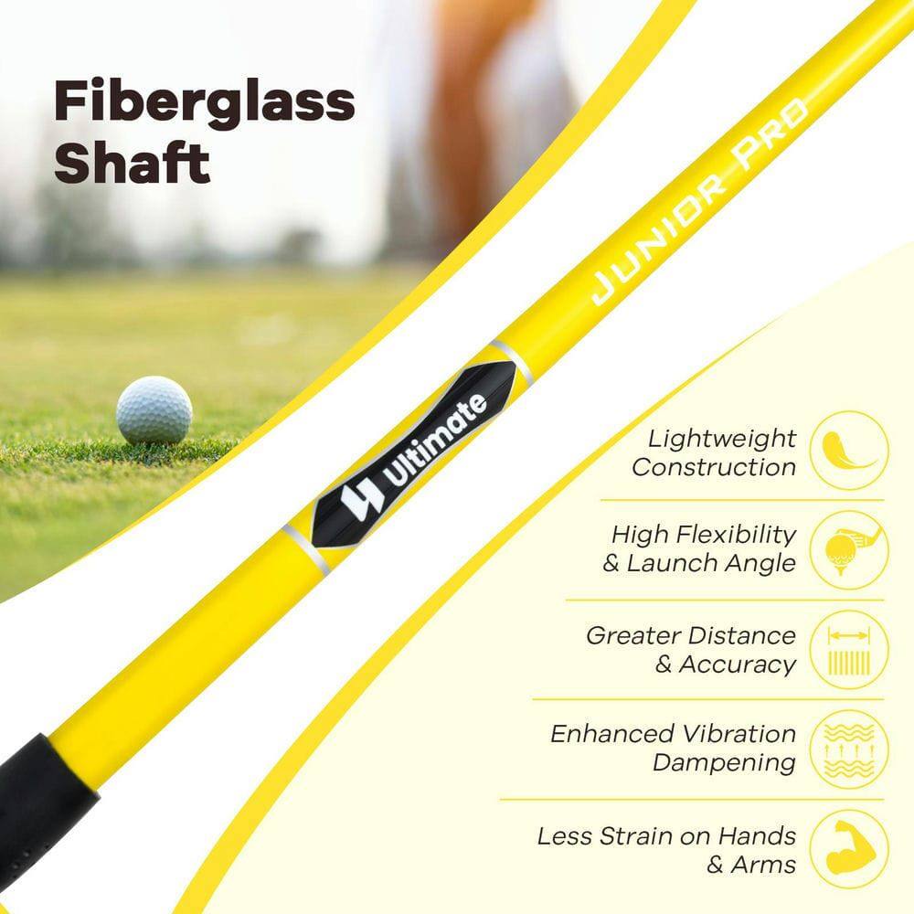 Fiberglass Shaft Ultimate H PRD JUNIOR PRO Lightweight Construction High Flexibility & Launch Angle Greater Distance & Accuracy Enhanced Vibration Dampening Less Strain on Hands & Arms