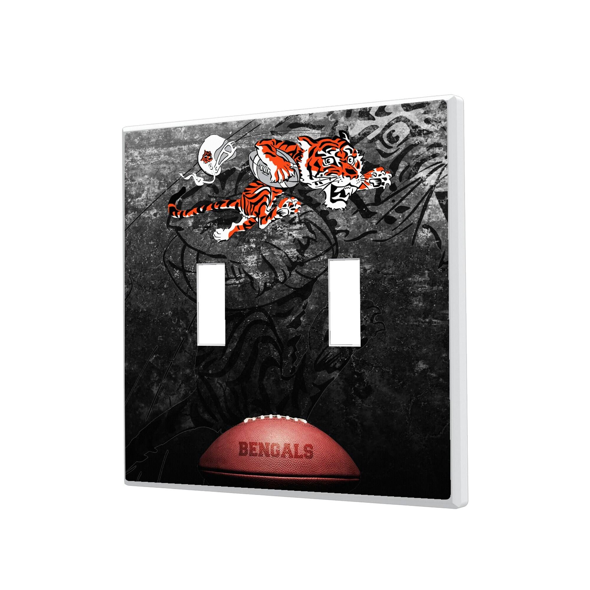 Keyscaper - Cincinnati Bengals Legendary Design Double Toggle Lightswitch Plate - Multicolor price history on PriceWatchPro