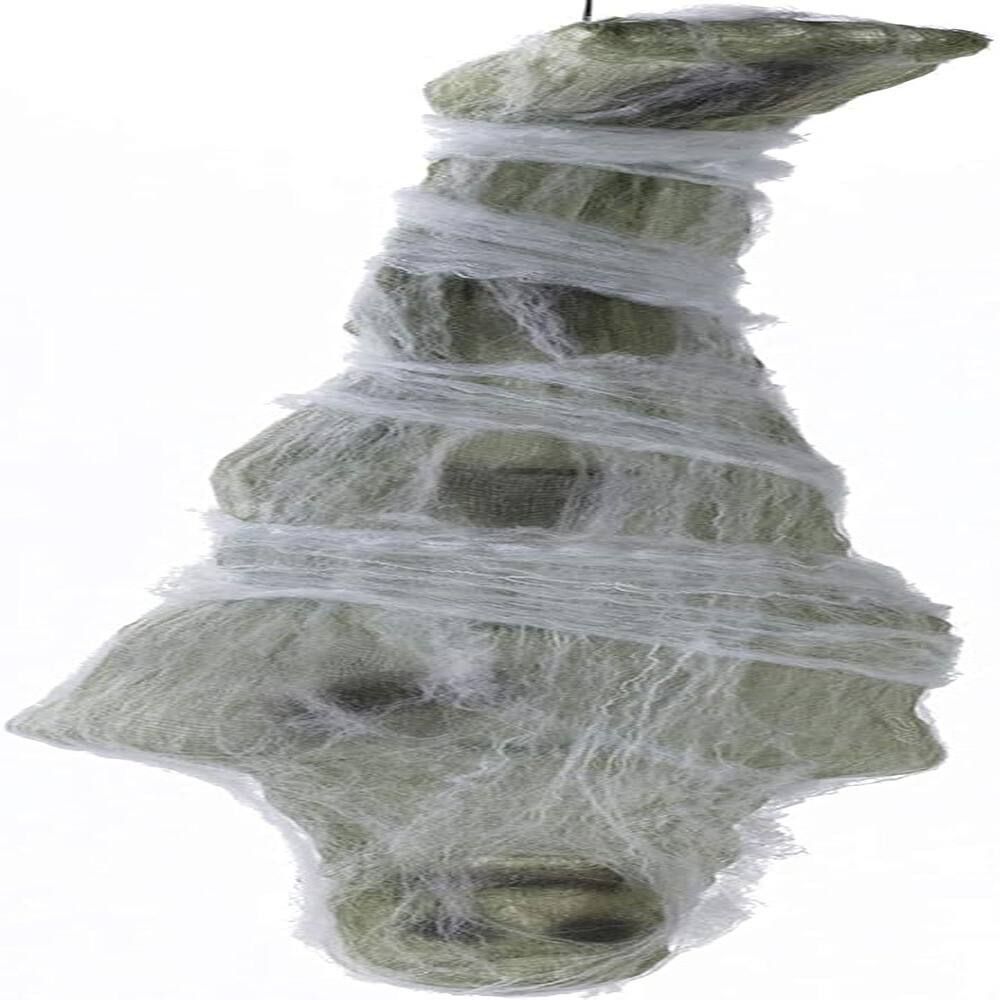 Front. RTMB - 72in Cocoon Corpse Halloween Decoration, Scary Hanging Prop for Haunted House - Corpse.