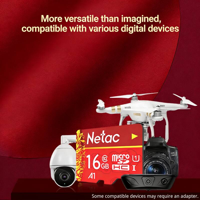 More versatile than imagined, compatible with various digital devices

Netac C10 16GB MicroSD U1 A1

Some compatible devices may require an adapter.