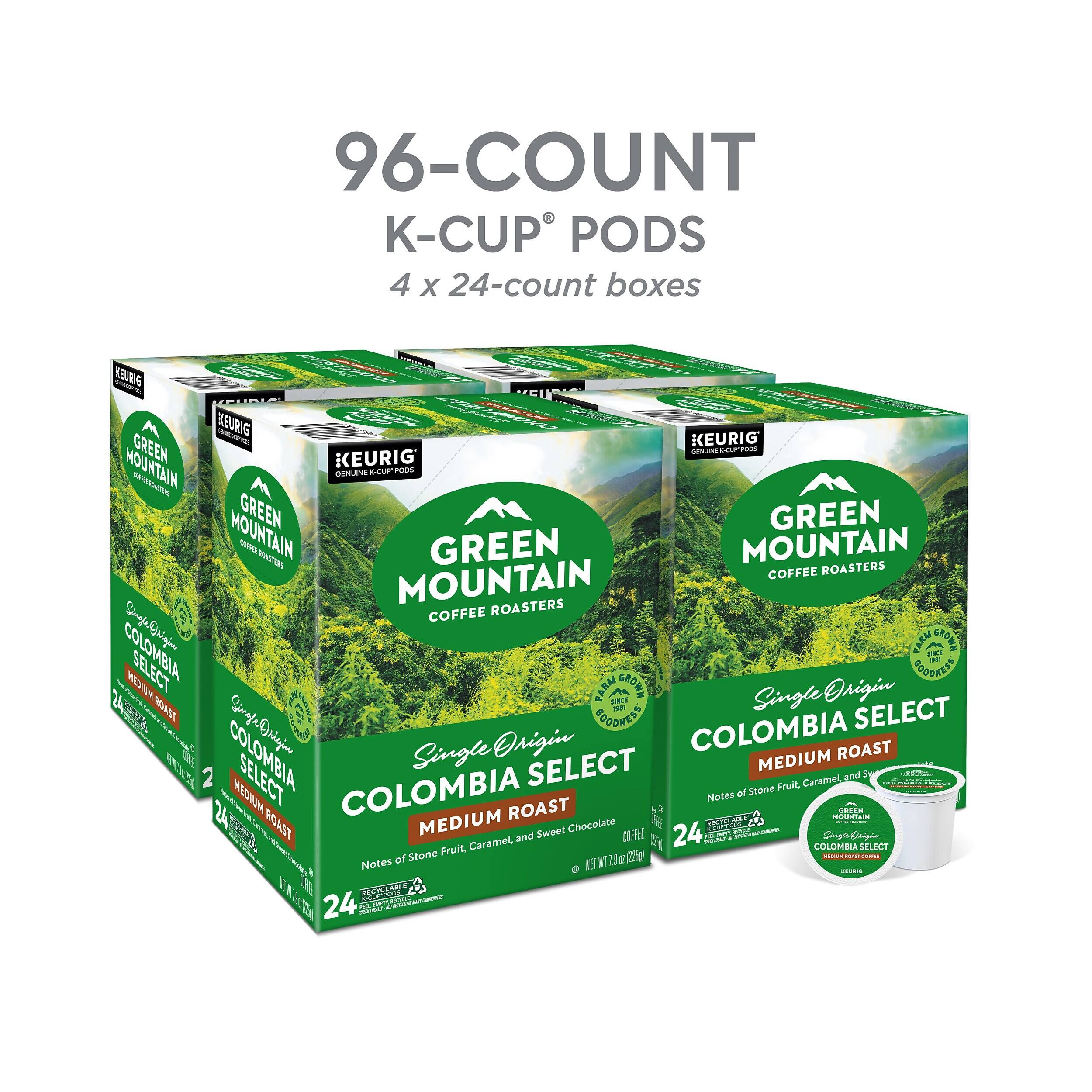 96-COUNT K-CUP PODS  
4 x 24-count boxes  

HEURIG KEURIG KEURIG MOUNTAIN GREEN KEURIG K-CUP PODS GENUINE TELLITIA, MOUNTAIN GREEN GREEN COATROL ROASTERS GREEN MOUNTAIN ROASTERS COFFEE MOUNTAIN ROASTERS COFFEE AnderStraten SELECT FARM DOCONERS SUCT NOT GROWN MEDIUM FARM SINCE GROWN SingleOrigin ROAST Giver 1900 SELECT CODOVERS COLOMBIA COLOMBIA Griejus Single Origin SELECT MEDIUM ROAST SELECT Caramel and COLOMBIA Stone Fruit. MEDIUM Notes of ROAST MEDIUM ROAST RECYCLABLE MOUNTAIN GREEN Sweet Chocolate COFFEE 24 EXPRES Saya Caramel, and Fruit COLOMBIA SELECT Notes of Stone WT (235g) YEATUR - 18/151 NET IEURO RECYCLABLE 24