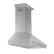 Alt View 1. Forno Appliances - Aria 48 in. Convertible Wall-Mounted Range Hood - Silver.