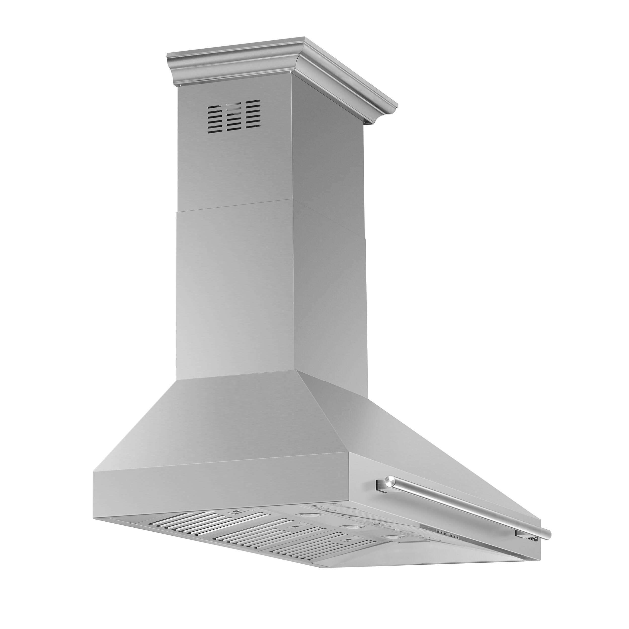 Alt View 1. Forno Appliances - Aria 48 in. Convertible Wall-Mounted Range Hood - Silver.