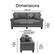 Alt View Zoom 12. Serta - Copenhagen 78" Sofa - Gray.