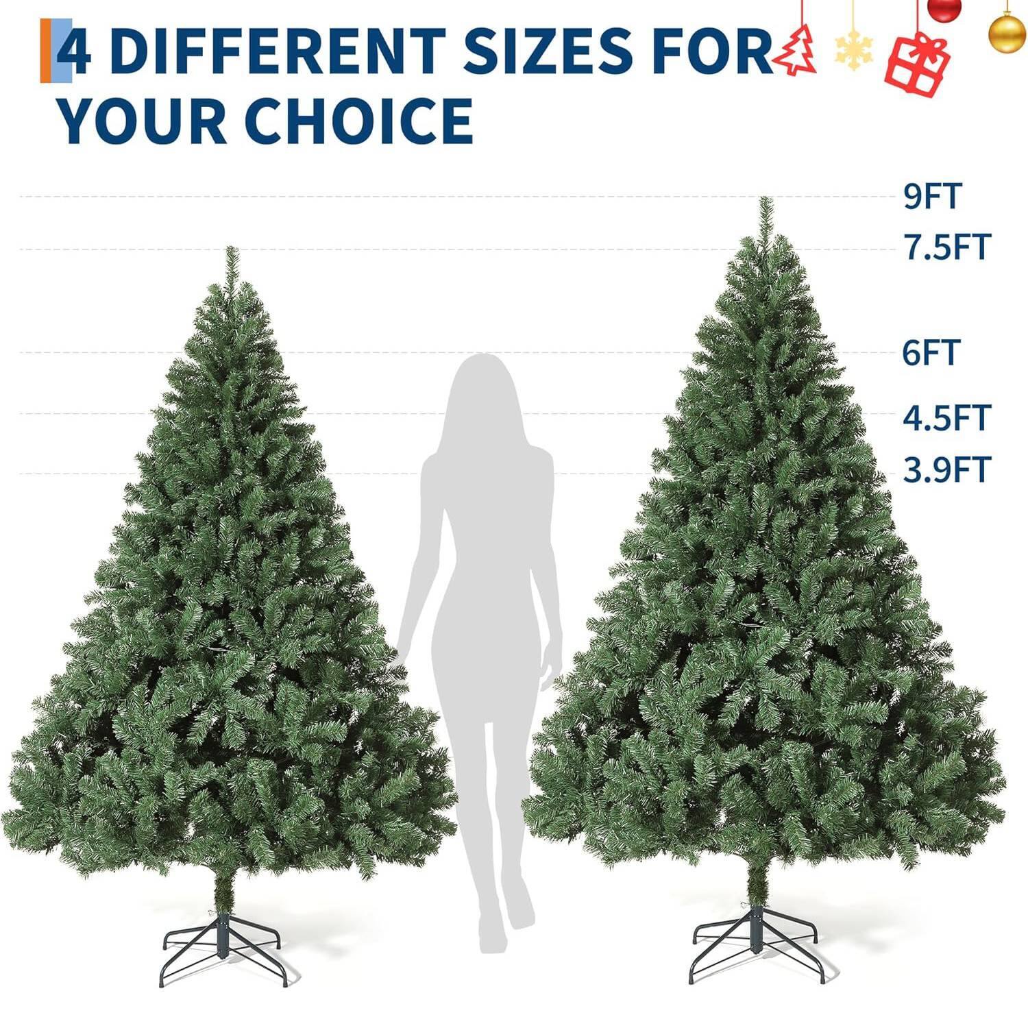 4 DIFFERENT SIZES FOR YOUR CHOICE

9FT  
7.5FT  
6FT  
4.5FT  
3.9FT