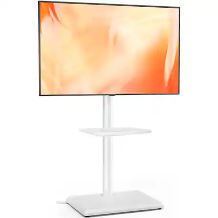 Front. Rfiver - Suitable for 32-60 inch heavy rotatable TV stands - White.