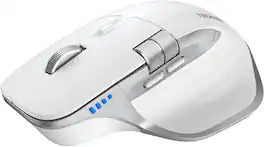 TECKNET - Wireless Mouse, Side Scroll Bluetooth Rechargeable, 3-Device - Wireless - White