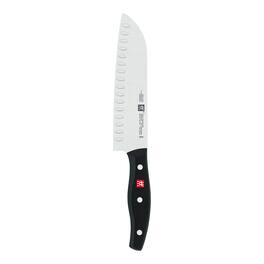 ZWILLING - TWIN Signature 7-inch Hollow Edge Santoku Knife - Stainless Steel