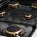 Alt View 1. ZLINE - 36 in. Wide 6 Burner Autograph 5.2 cu. ft. Freestanding Paramount Dual Fuel Range with Bronze Helix Handle - Stainless Steel.