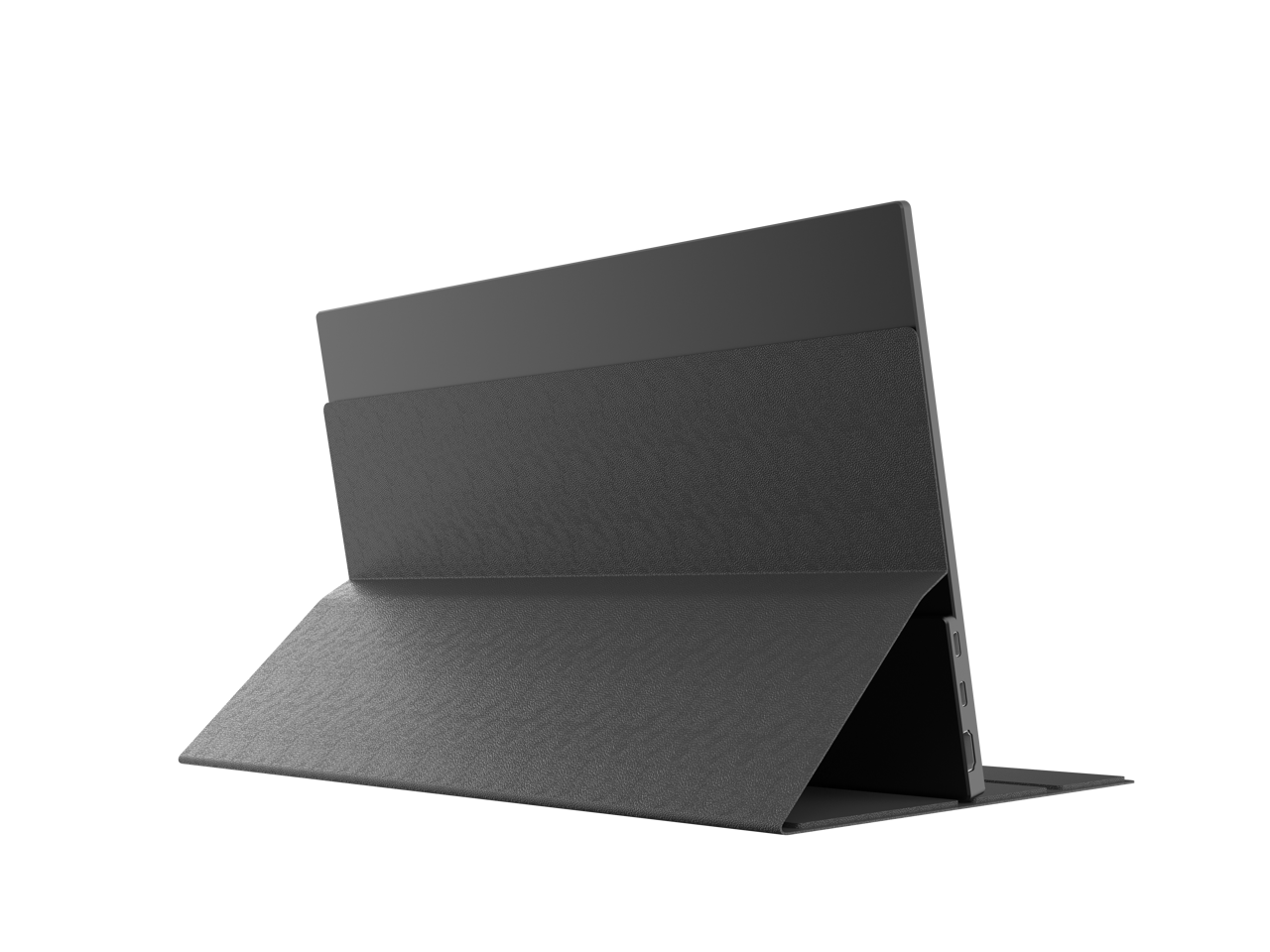 Alt View 2. HKC - HKC V16 15.6" Portable Monitor, Full HD IPS, Type-C/HDMI, Ultra-Slim Gray, Dual Speakers.