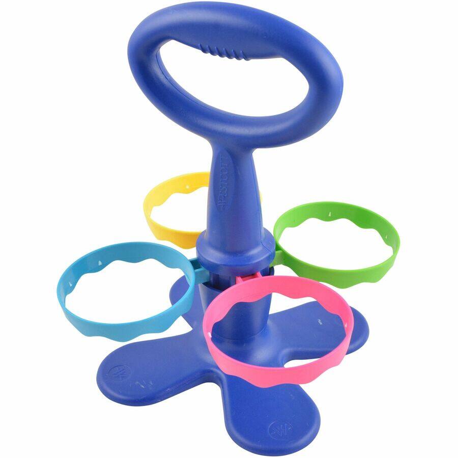 Angle. Westcott - Westcott Teachers Caddy, 24x 5" Kids Antimicrobial Blunt Scissors, Stainless Steel, Assorted, 1 Each - Assorted.