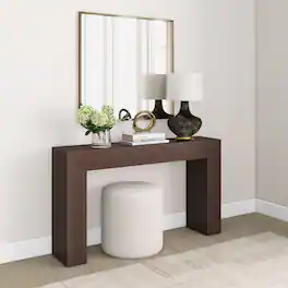 Plank+Beam - Grande Console Table (56in / 1420mm) - Walnut Wirebrush