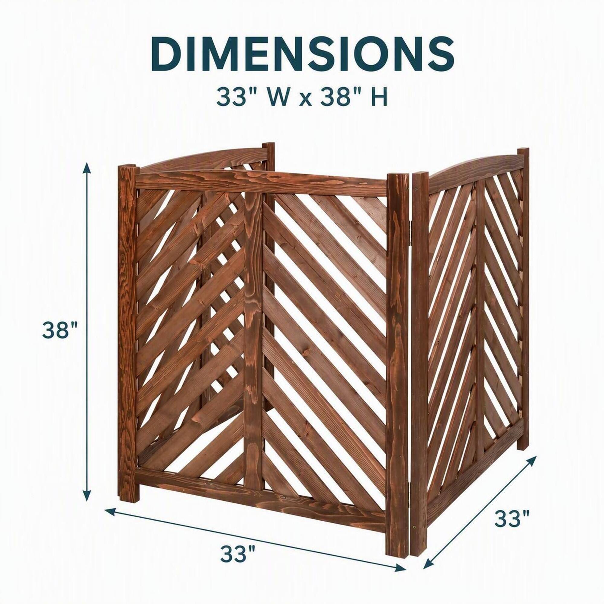 DIMENSIONS 33" W X 38" H

38"
33"
33"
