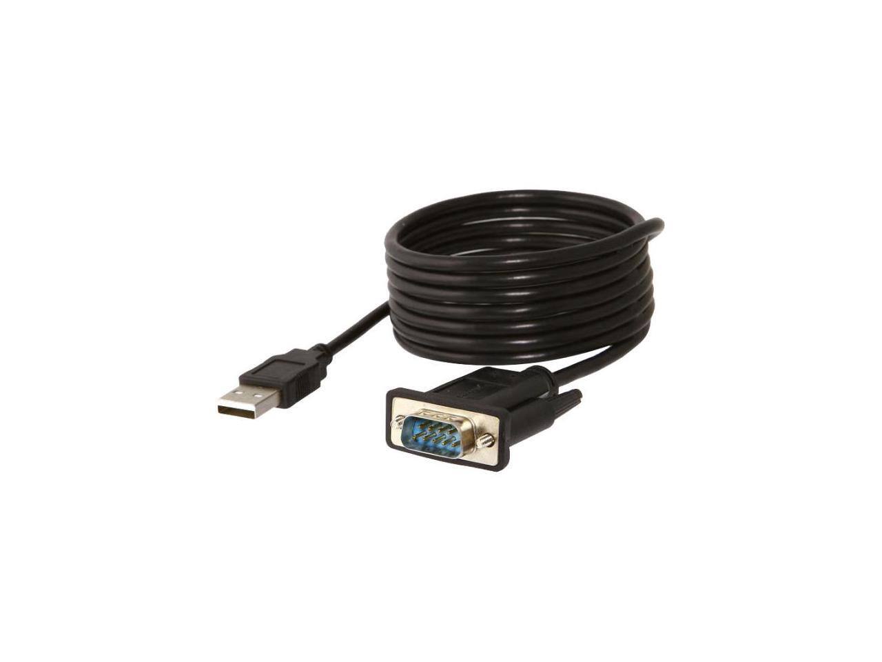 Alt View 7. Sabrent - Sabrent USB 2.0 to Serial (9-Pin) DB-9 RS-232 Adapter Cable 6 ft. Cable with Thumbscrews Connectors (CB-FTDI).