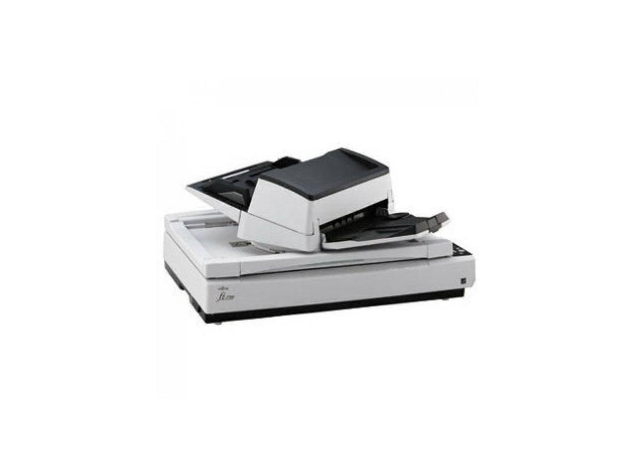 Alt View 9. Ricoh - Ricoh fi-7700 PA03740-B005 Duplex 600 DPI x 600 DPI Production-class ADF + Flatbed document scanner - White.