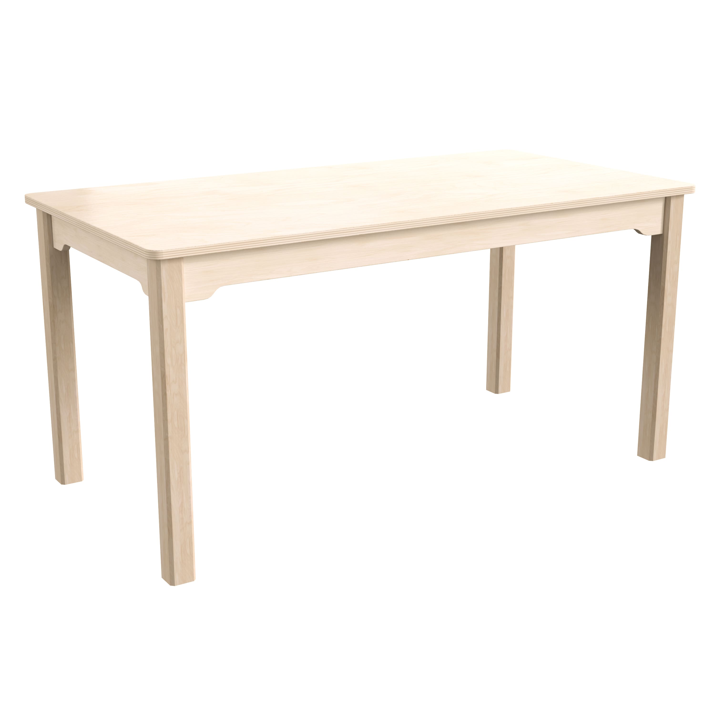"Flash Furniture - Bright Beginnings Commercial Grade Wooden Rectangular Preschool Classroom Activity Table, (23.5""W x 47.25""D x 21.25""H) - Natural" price history on PriceWatchPro