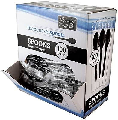 Berkeley  
dispens-a-spoon  
SPOONS  
Single Wrapped  
100 Count  
100 Count