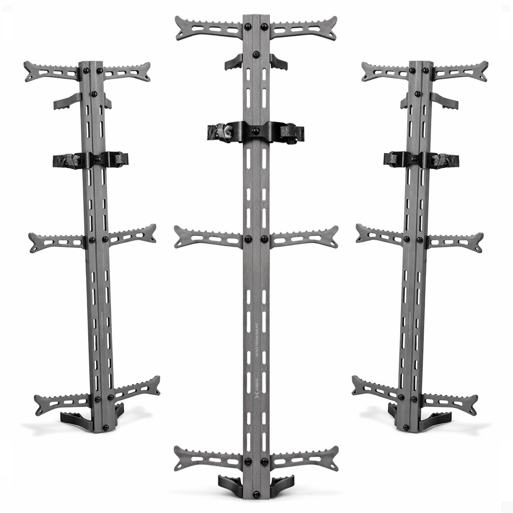 Front. Hawk - Hawk Helium 30" Climbing Sticks, Tree Climbing Gear Hunting Accessories, 3 Pack - Brown.