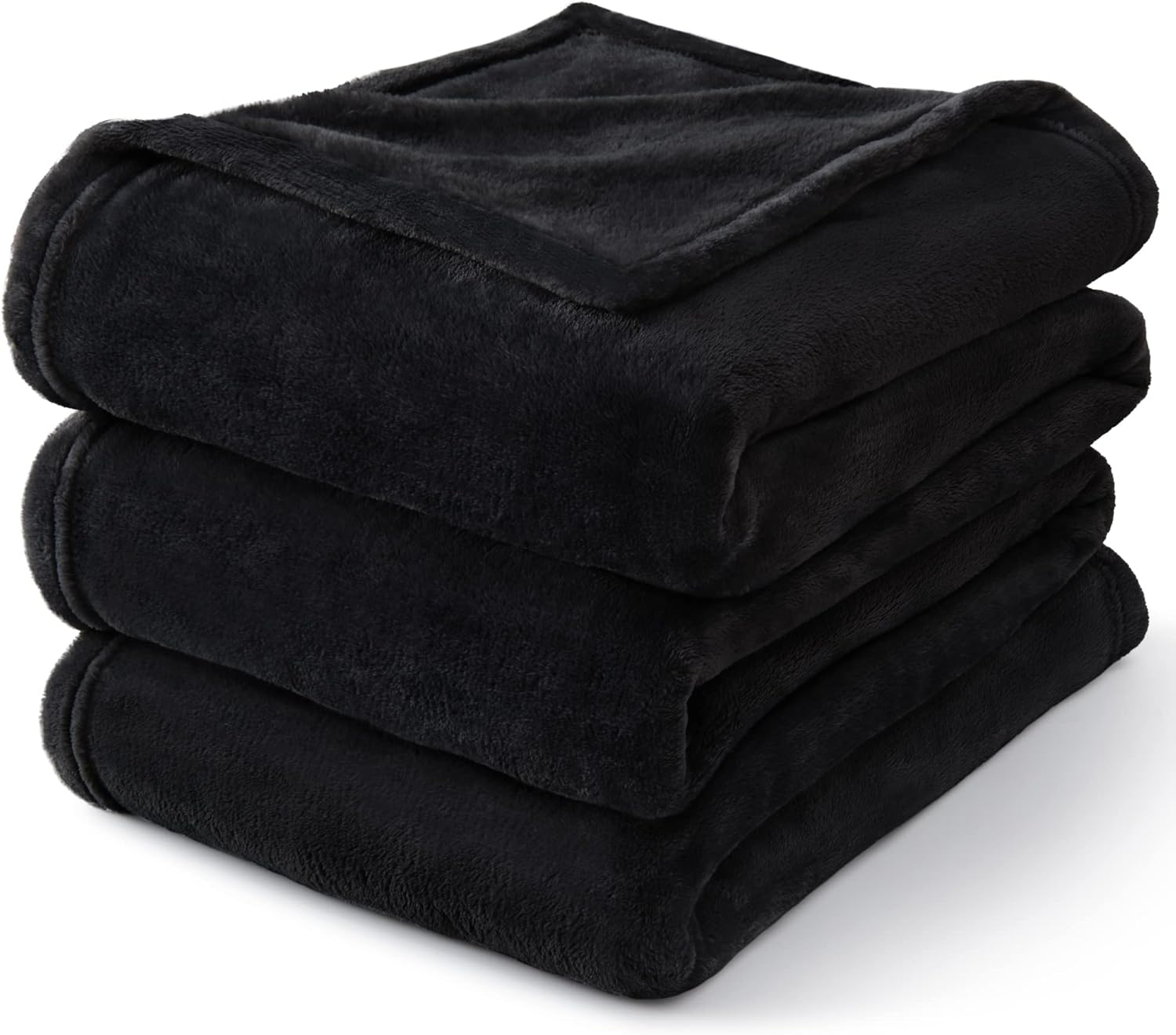 Alt View 4. blue - Paaaawaters Fleece Blanket Black Throw Blankets for Couch & Bed, Luxury Plush Cozy Fuzzy Blanket 50x60 inches - color:BurntOrange+size:King(108"x90").
