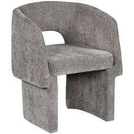 Meridian Furniture - Emmet Grey Chenille Fabric Dining Chair / Accent Chair - Gray