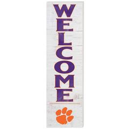 Jardine - Clemson Tigers 10'' x 35'' Indoor/Outdoor Welcome Sign - White