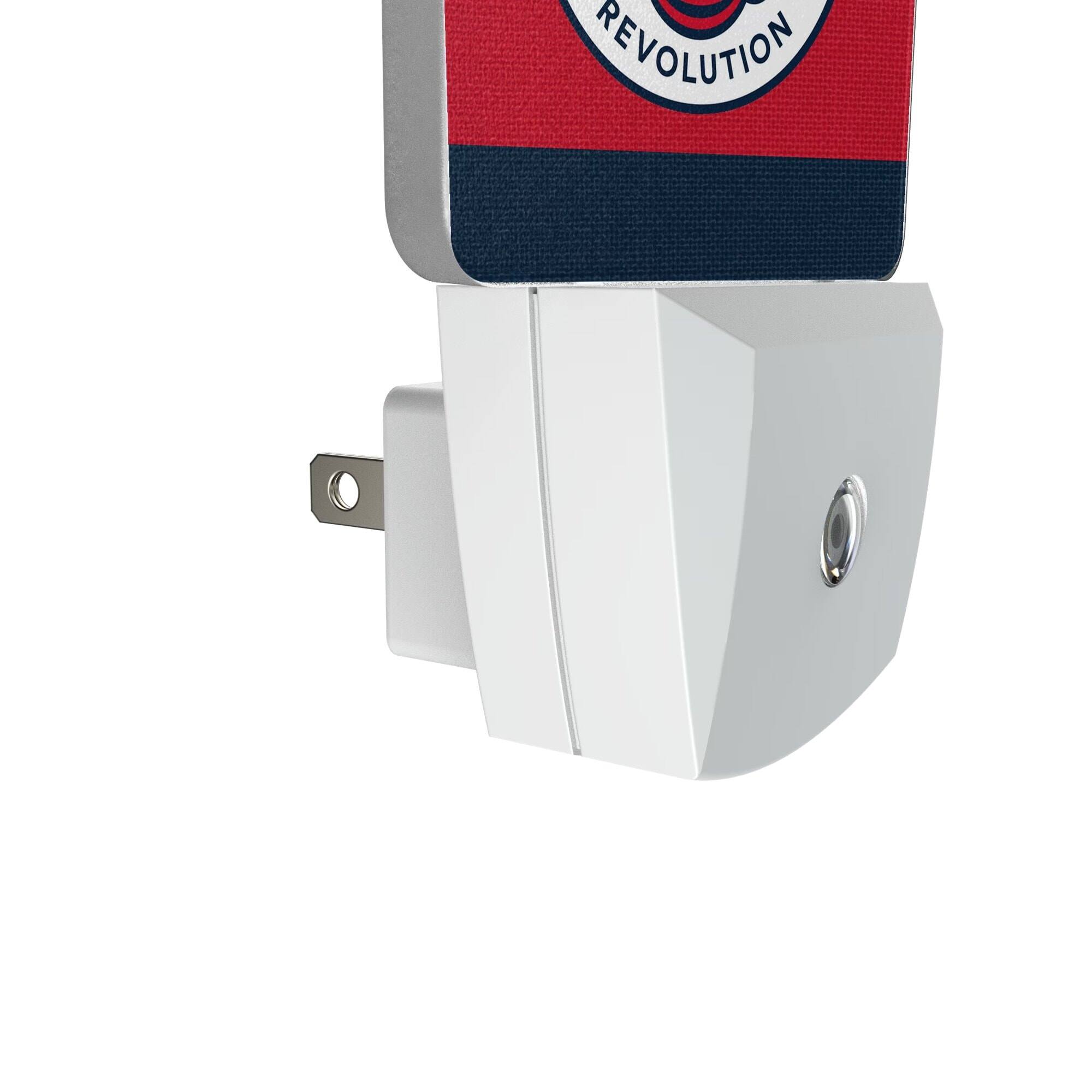 Alt View 2. Keyscaper - New England Revolution Team Stripe Nightlight 2-Pack - Multicolor.