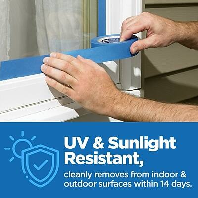 UV & Sunlight Resistant, cleanly removes from indoor & outdoor surfaces within 14 days.