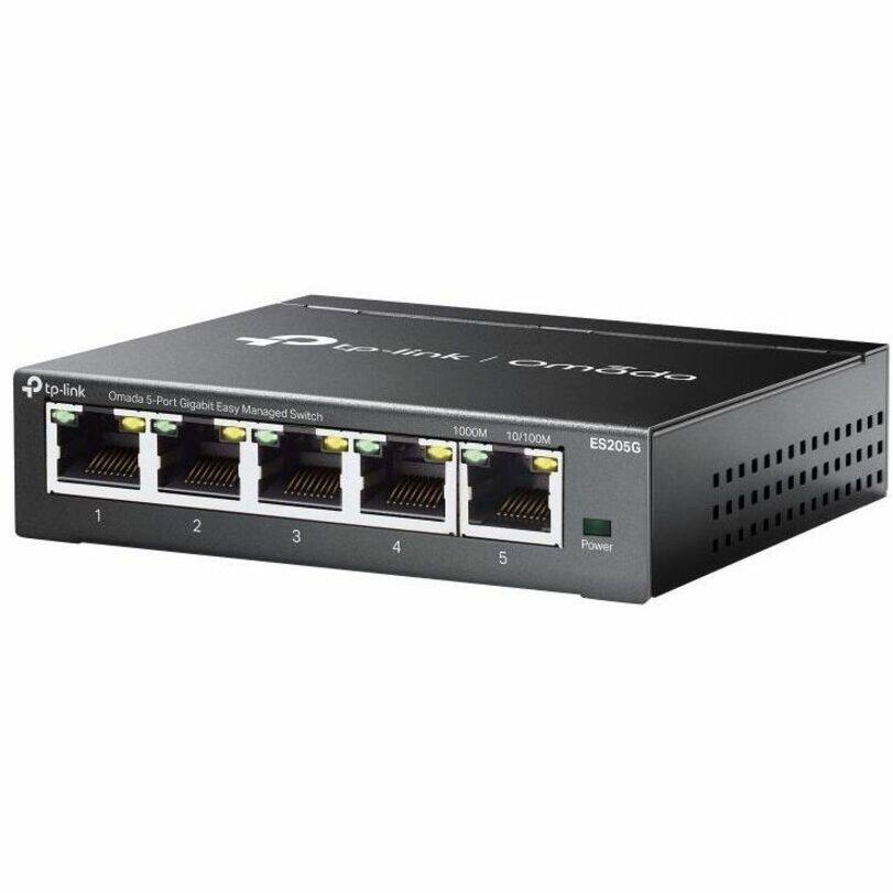 TP-Link Omada 5-Port Gigabit Easy Managed Switch  
ES205G  
1000M 10/100M  
Ports: 1, 2, 3, 4, 5  
Power