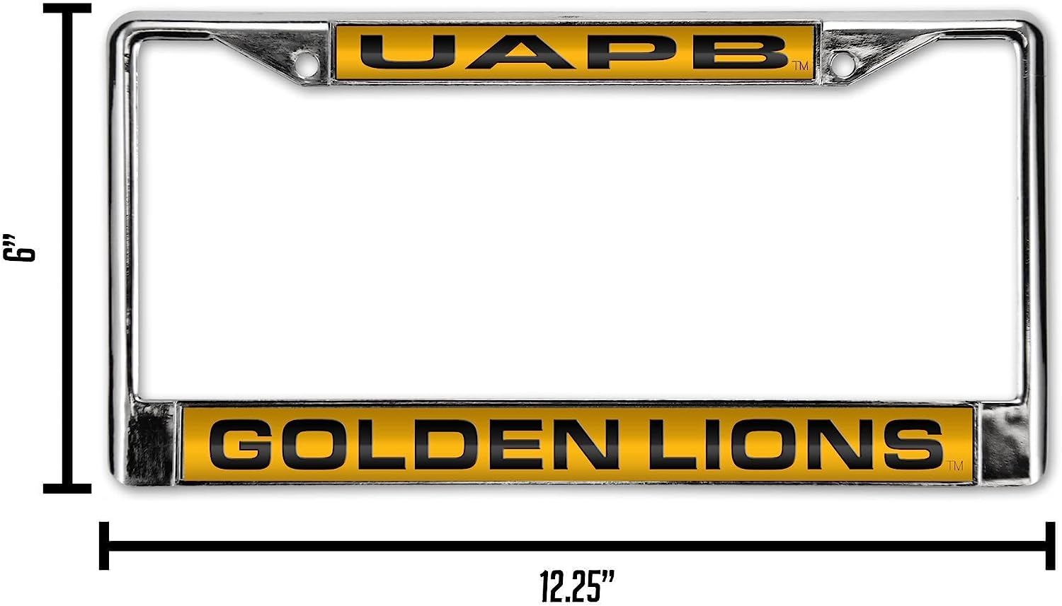 UAPB  
GOLDEN LIONS  

6"  
12.25"