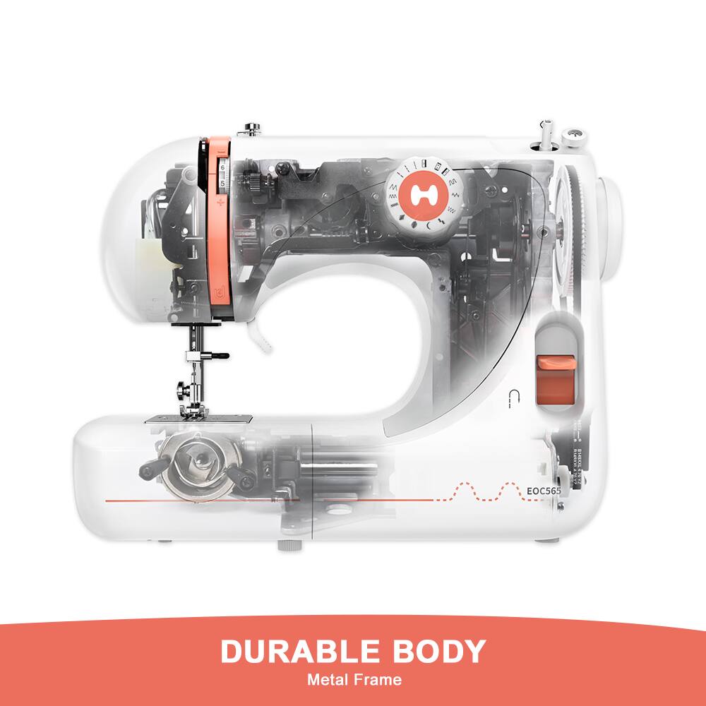 Poolin EOC565 Mechanical Sewing Machine, 27 Stitch Applications ...
