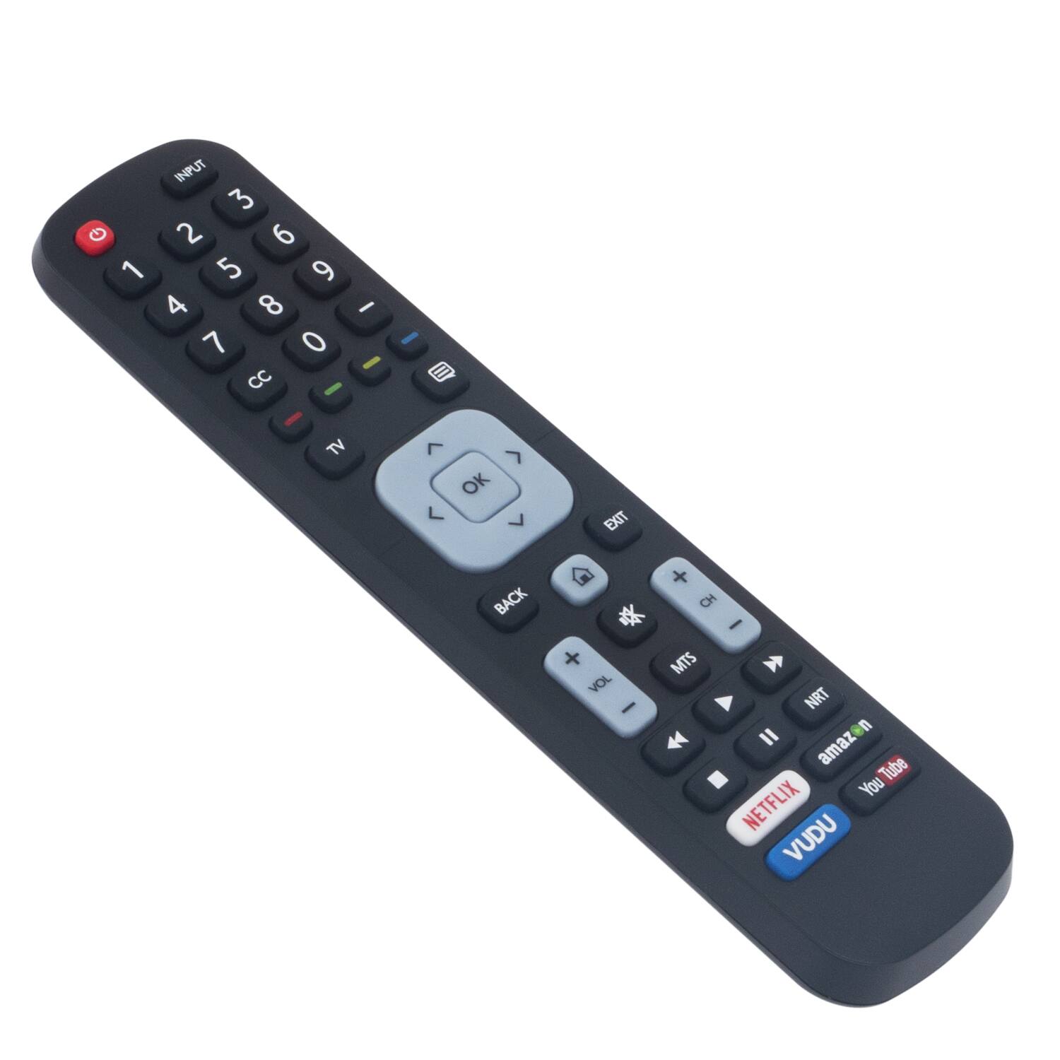 INPUT 3 G 2 6 1 5 9 4 8 - 7 0 - CC - - TV -   OK L  BACK EXIT A + CH  - + MTS VOL - NRT 0  II amazo Tube You NETFLIX VUDU