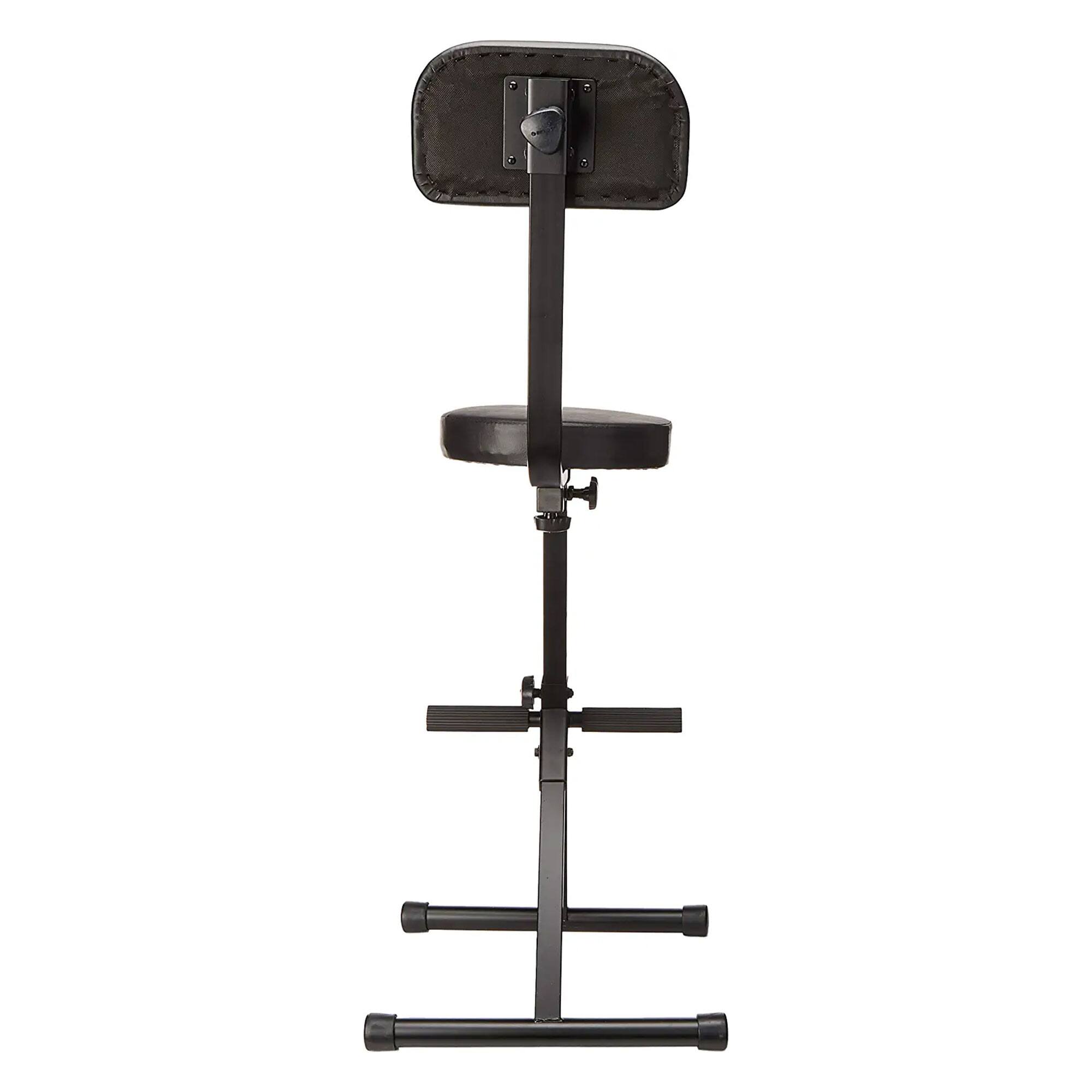 Alt View 10. ODYSSEY - Odyssey DJ Performer Chair Seat Portable Stool w/ Height Adjustable & Back Rest - Black.