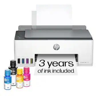 HP - Smart Tank 5101 Wireless AI-Enabled All-in-One Cartridge-Free Supertank Inkjet Printer with 3 Years of Ink Included¹ - White