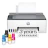 HP - Smart Tank 5101 Wireless AI-Enabled All-in-One Cartridge-Free Supertank Inkjet Printer with 3 Years of Ink Included¹ - White
