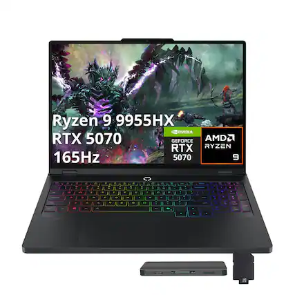 Ryzen 9 9955HX
NVIDIA RTX 5070
165Hz
GEFORCE RTX 5070
AMD RYZEN 9