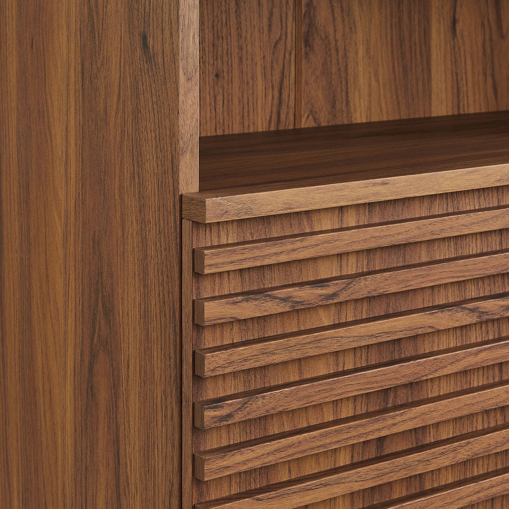 Alt View 5. Modway - Render Freestanding Bathroom Storage Cabinet by Modway - Walnut.