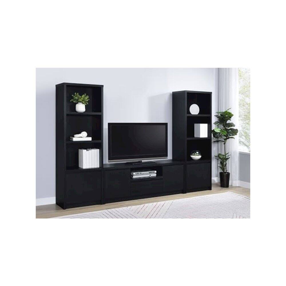 Alt View 1. Coaster Co. of America - Winfield 3-piece Entertainment Center 60-inch TV Stand Black - Black.