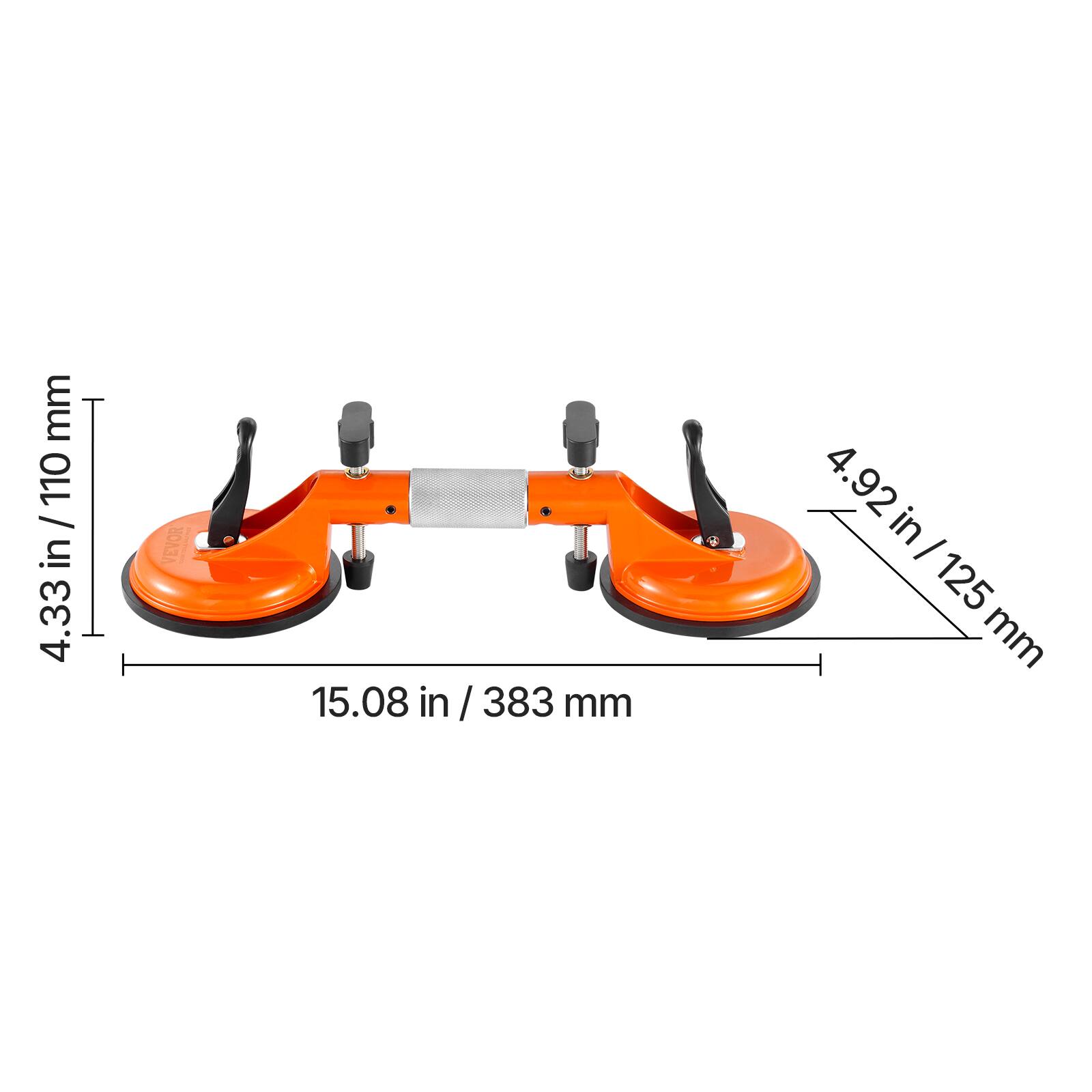 mm 110 / 4.33 in / 11 in  
BOZA 15.08 in / 383 mm  
4.92 in / 125 mm