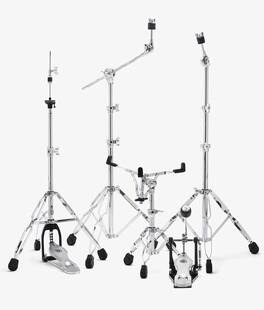 Gibraltar Hardware - 5000 Series 5-Piece Drum Hardware Pack, Includes Double-Braced Snare Stand, Hi-Hat Stand, Boom Straight Cymbal Stands
