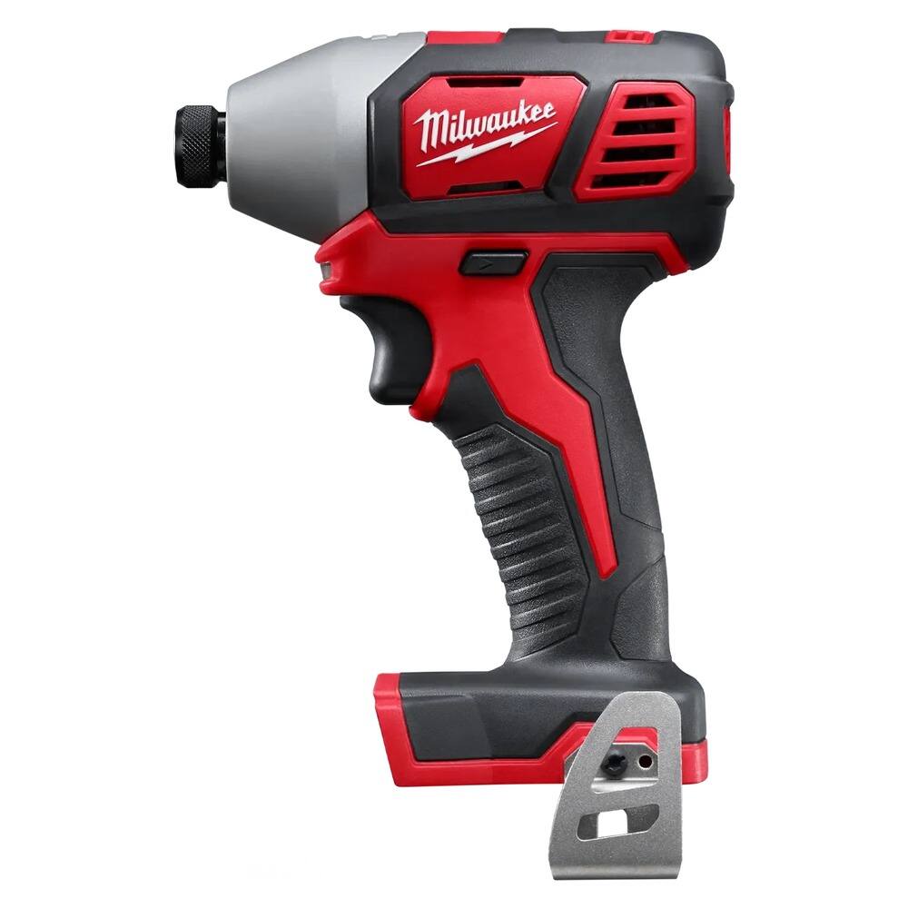 Left. Milwaukee - 2697-22 M18 18-Volt Lithium-Ion Cordless Hammer Drill and Impact Driver XC Combo Kit (2-Tool).