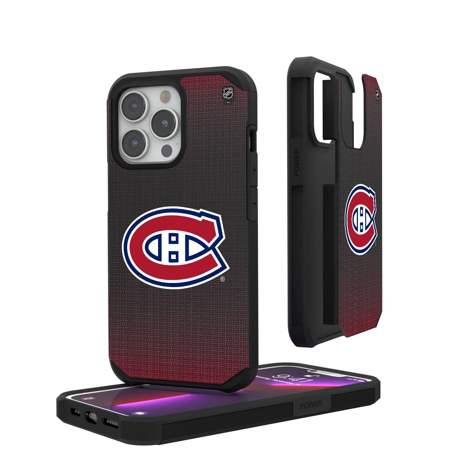 Keyscaper - NHL - Montreal Canadiens Linen Logo iPhone Rugged Case - 14 Pro - Black price history on PriceWatchPro