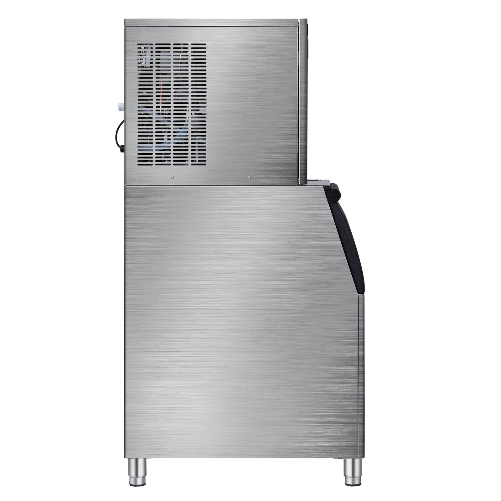 Alt View 8. Winado - Commercial Ice Maker Machine, 550lbs/24H Production, 265lbs Storage Bin, Industrial Ice Machine, Stainless Steel Ice - Silver.