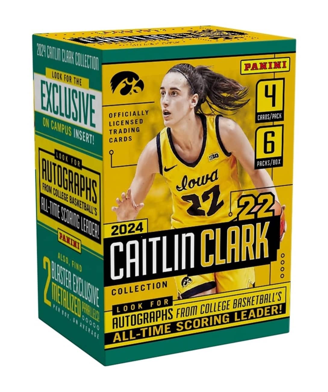 Panini - 2024 Caitlin Clark Collection NIL Basketball Blaster Box - Front_Zoom
